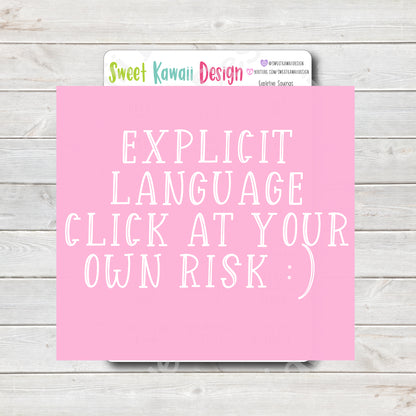 Expletive Sayings Stickers