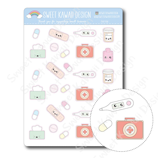 Kawaii First Aid Stickers