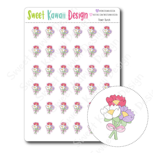 Kawaii Flower Bunch Stickers