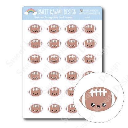 Kawaii Football Stickers