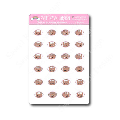 Kawaii Football Stickers