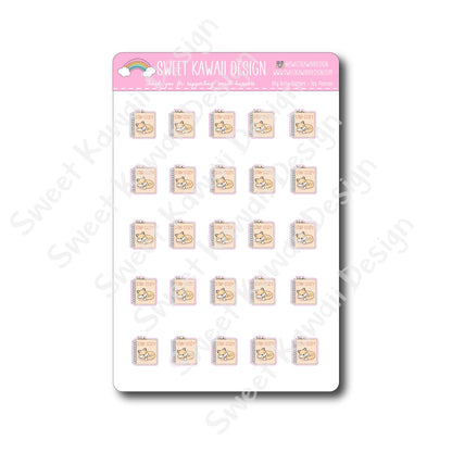 Kawaii Fox Planner Stickers