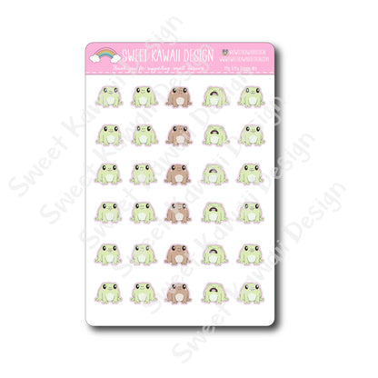 Kawaii Froggy Stickers - Mix