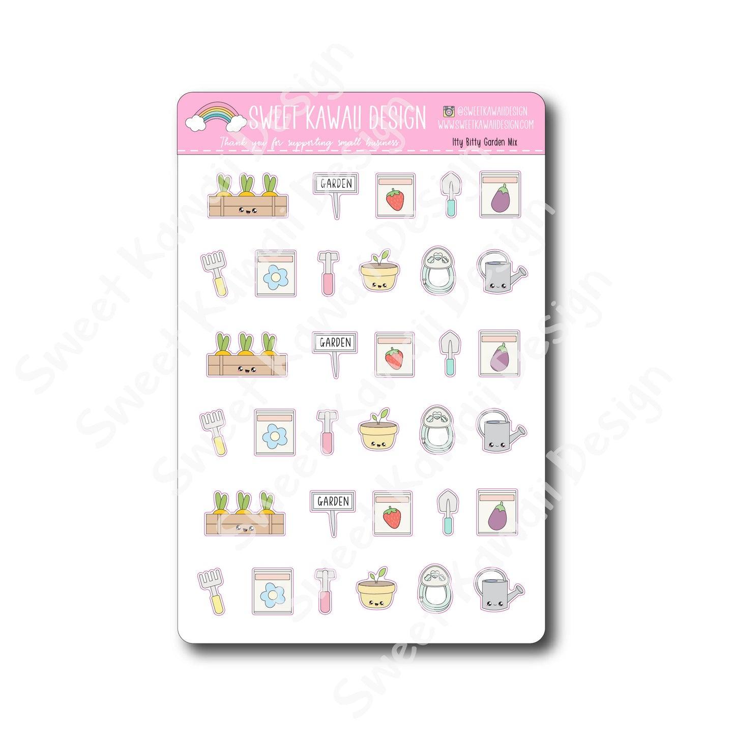 Kawaii Garden Mix Stickers