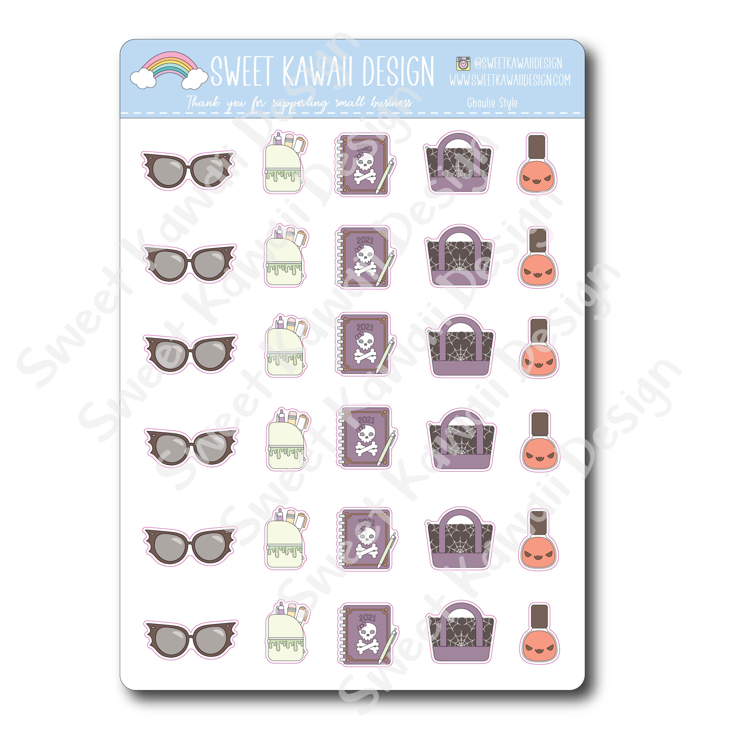 Kawaii Ghoulie Style Stickers