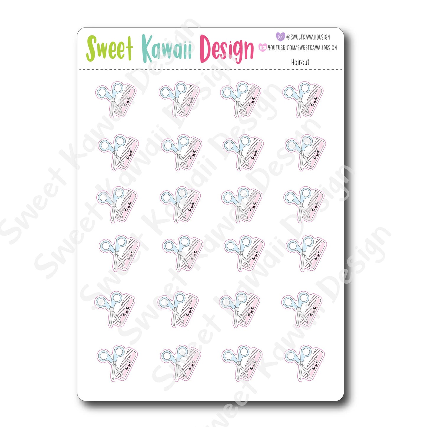 Kawaii Haircut Stickers