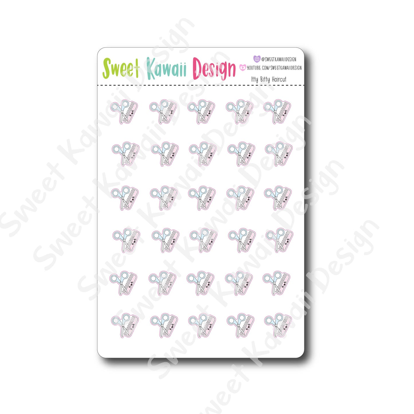 Kawaii Haircut Stickers