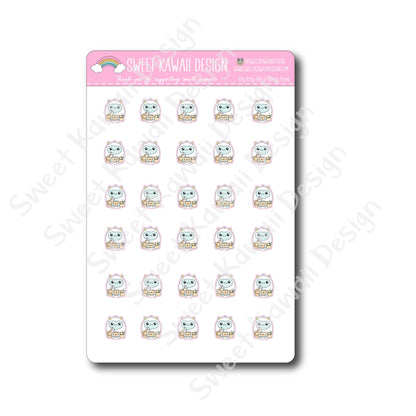 Kawaii Yeti Stickers - Handy Frank