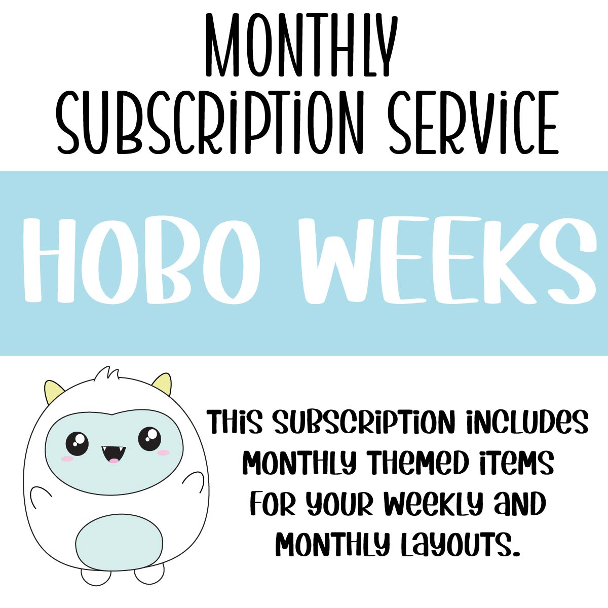 SUBSCRIPTION - HOBONICHI WEEKS Monthly & Monthly Overview Kit (DO NOT PURCHASE WITH OTHER ITEMS)