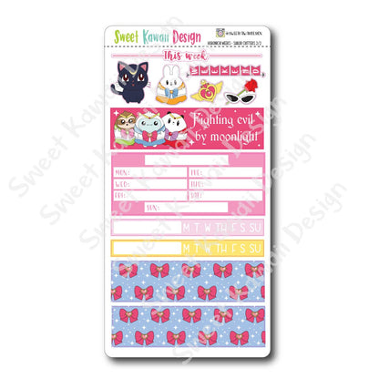 Kawaii Hobonichi Weeks Stickers - Sailor Critters