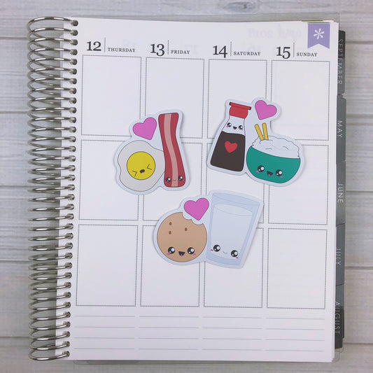 Kawaii Perfect Match Mini Diecut Sticker Set