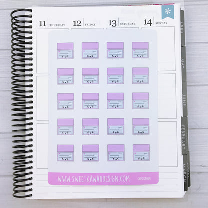 Kawaii Checkbook Stickers