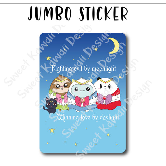 Kawaii Jumbo Sticker - Sailor Critters - Size Options Available