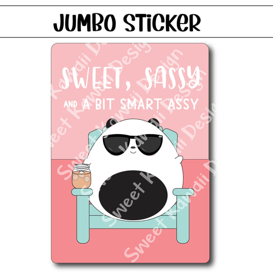 Kawaii Jumbo Sticker - Sweet and Sassy - Size Options Available