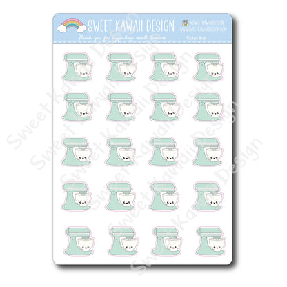 Kawaii Kitchen Mixer Stickers