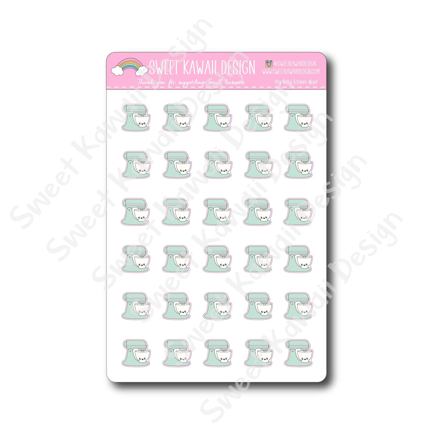 Kawaii Kitchen Mixer Stickers