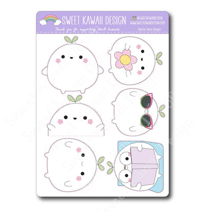 Kawaii Konnie Deco (Large) Stickers