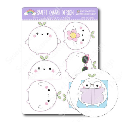 Kawaii Konnie Deco (Large) Stickers