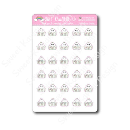 Kawaii Konnie Stickers - Laundry