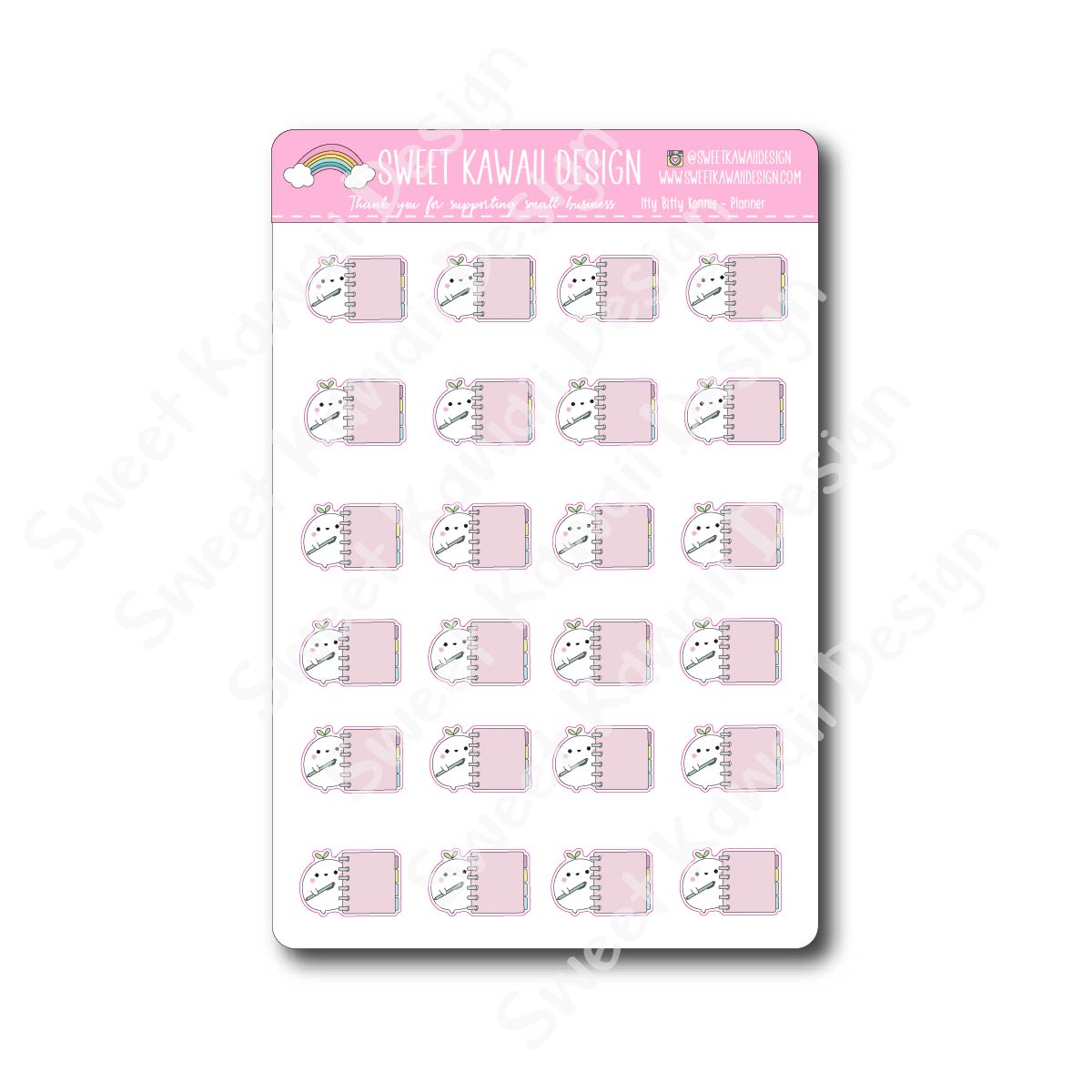 Kawaii Konnie Stickers - Planner