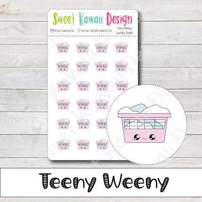 Teeny Weeny Laundry Basket Stickers