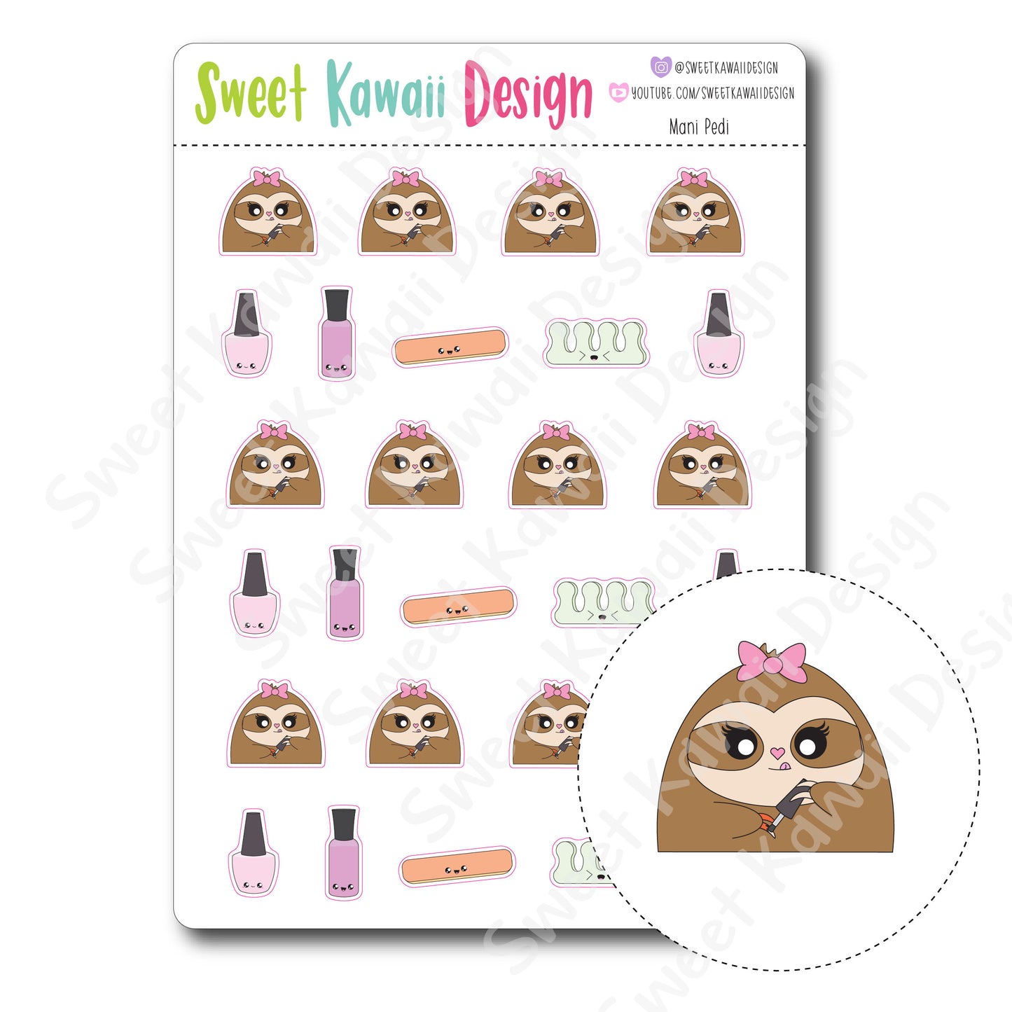 Kawaii Mani / Pedi Stickers