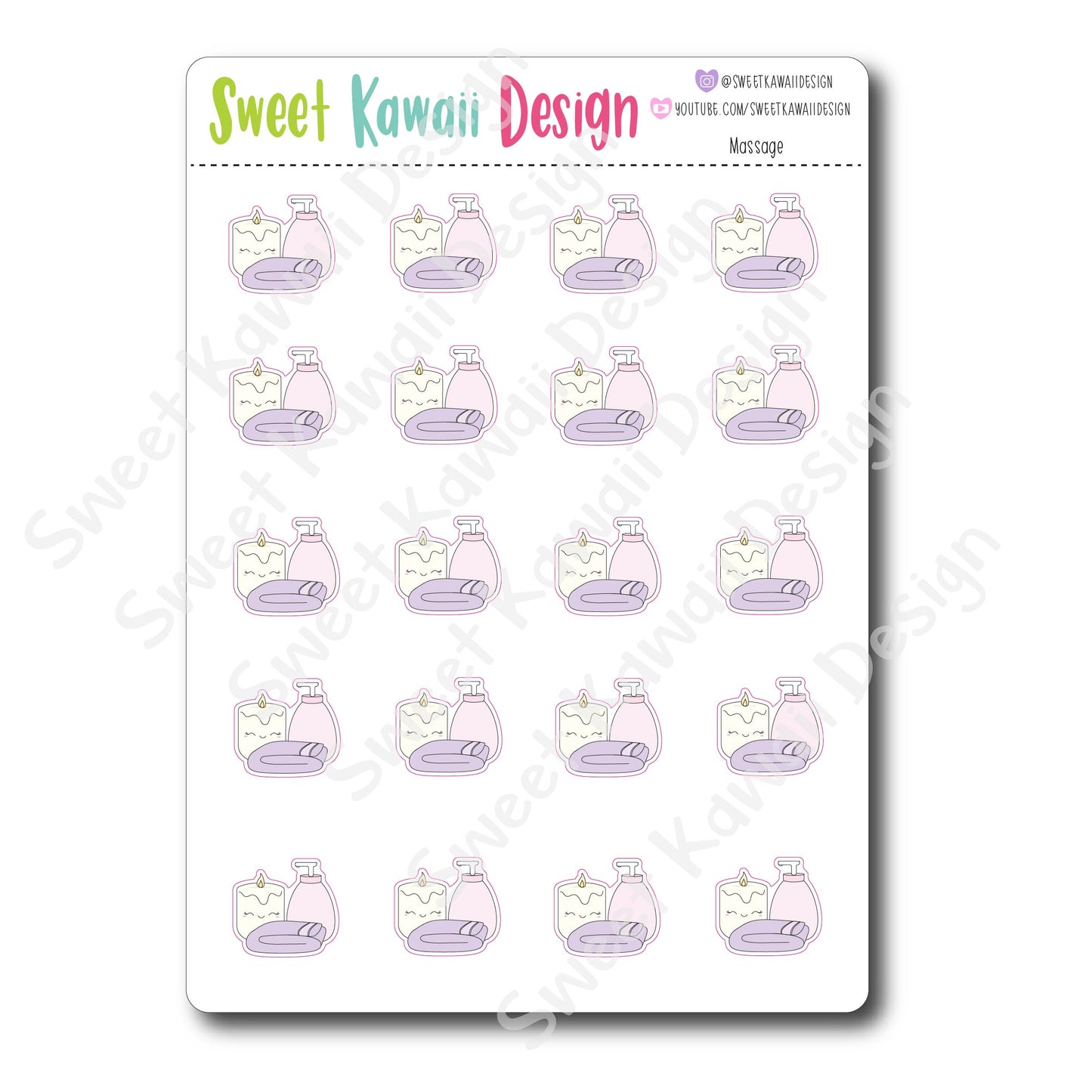 Kawaii Massage Stickers