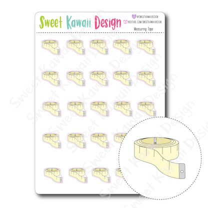 Kawaii Measuring Tape Stickers