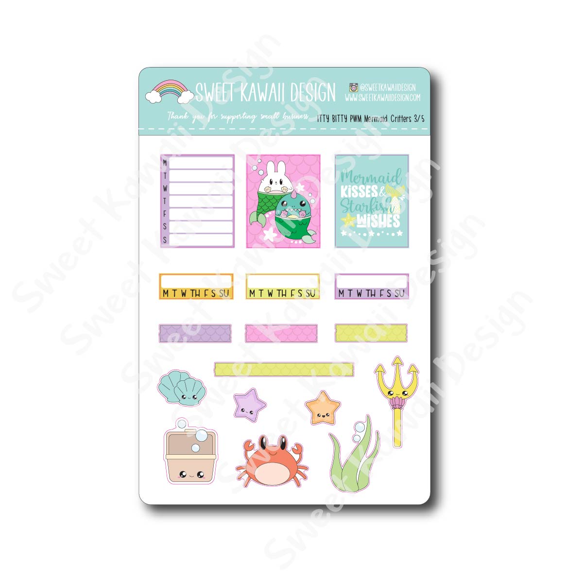 Weekly Kit  - Mermaid Critters ITTY BITTY