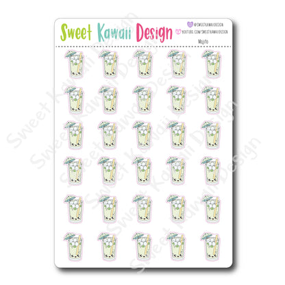 Kawaii Mojito Stickers