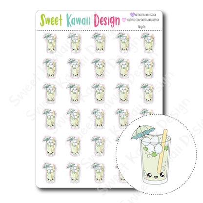 Kawaii Mojito Stickers