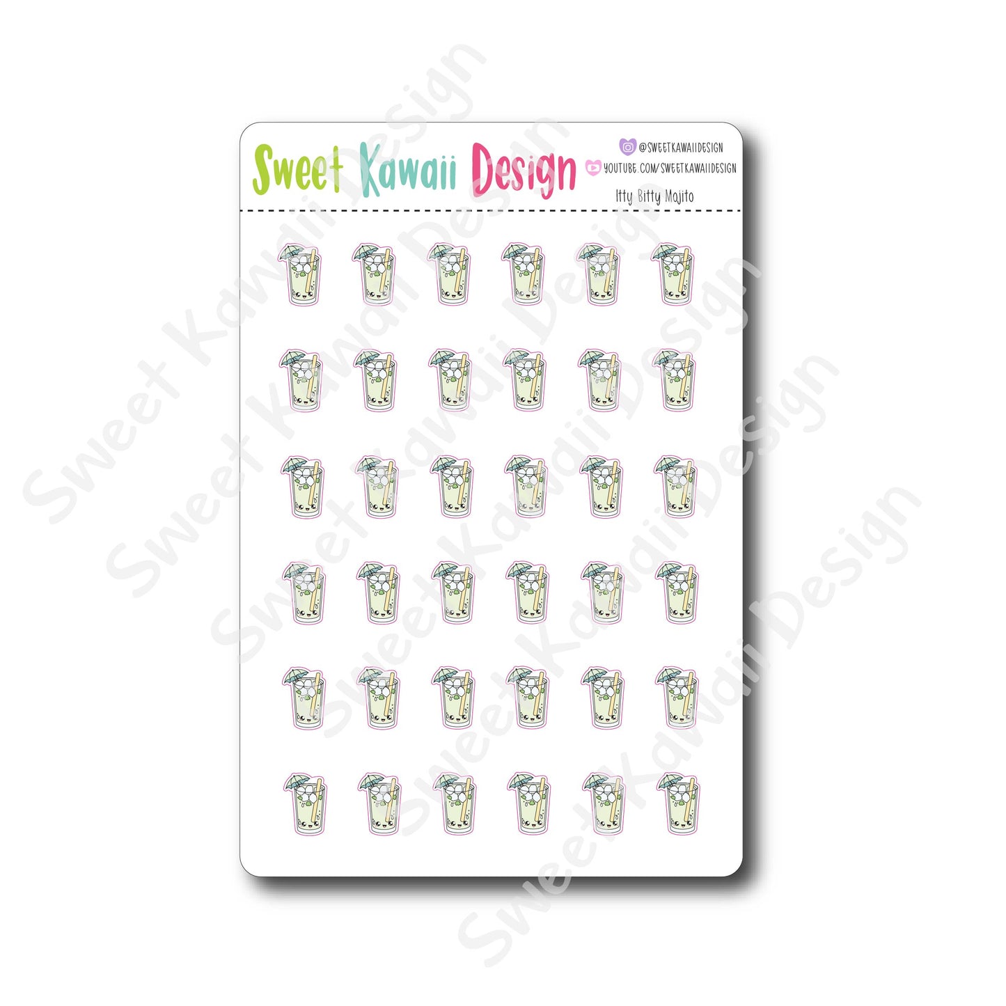 Kawaii Mojito Stickers