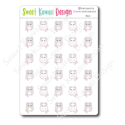 Kawaii Mouse Stickers