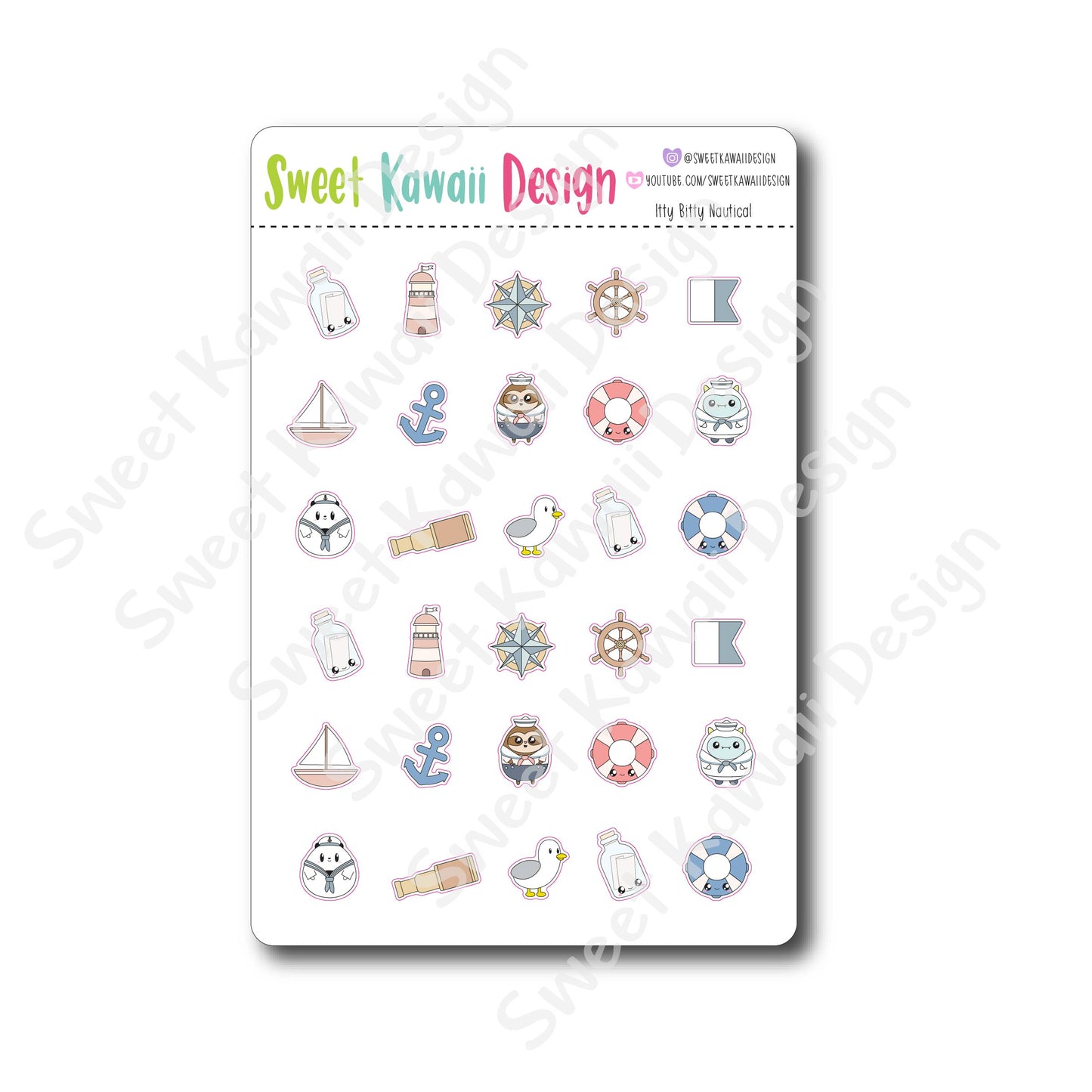 Kawaii Nautical Stickers