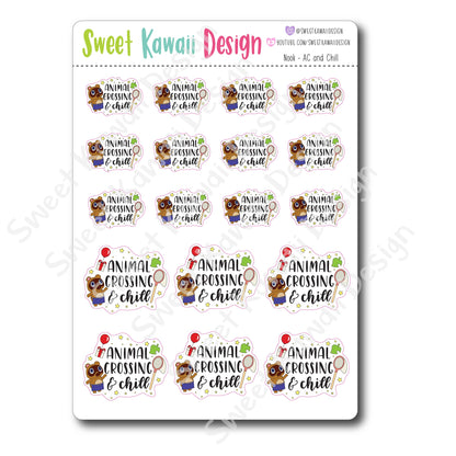 Kawaii Nook Stickers - AC and Chill