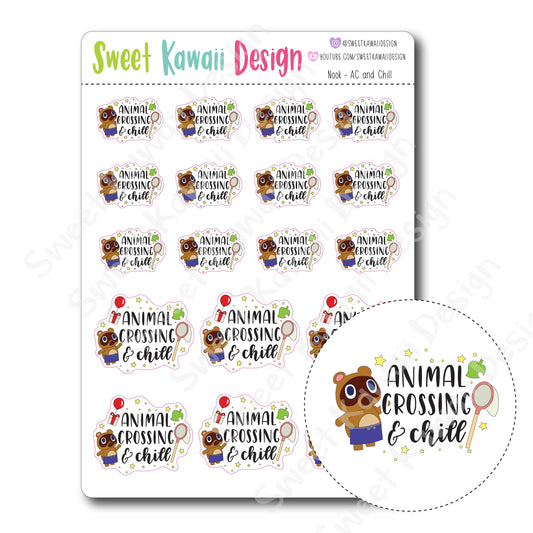 Kawaii Nook Stickers - AC and Chill