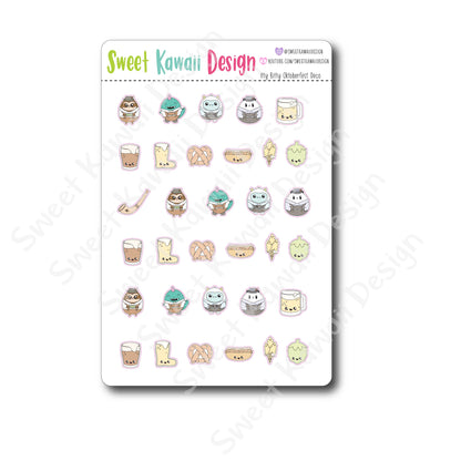 Kawaii Oktoberfest Deco Stickers