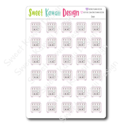 Kawaii Oven Stickers