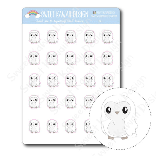 Kawaii Owl Stickers