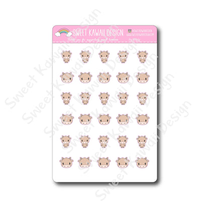 Kawaii Ox Stickers