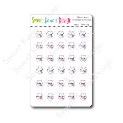 Kawaii Planner Kitty Stickers