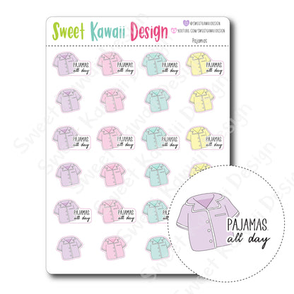 Kawaii Pajama Stickers