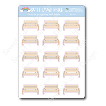 Kawaii Park Bench Stickers