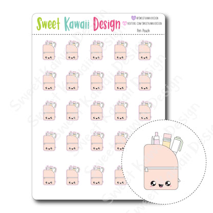 Kawaii Pen Pouch Stickers