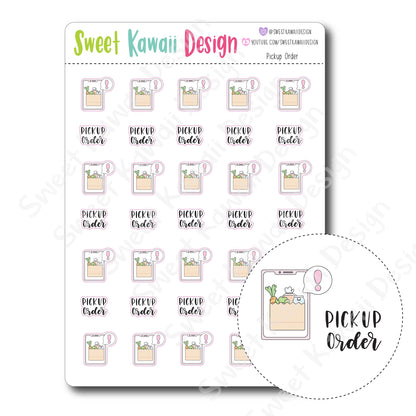 Kawaii Pickup Order Stickers