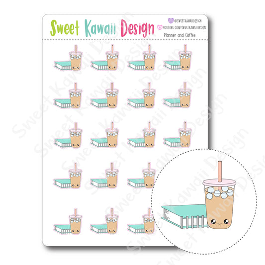 Kawaii Planner and Coffee Stickers