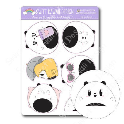 Kawaii Poe Deco (Large) Stickers