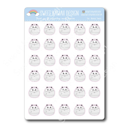 Kawaii Poe Stickers - Workout Sweats