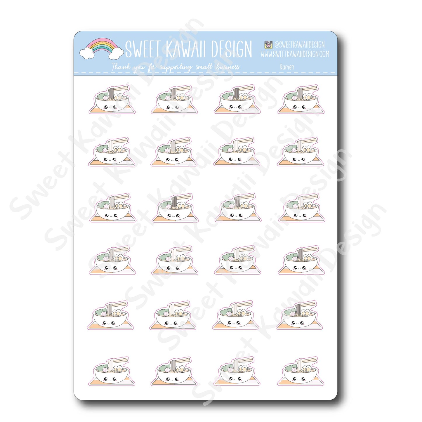 Kawaii Ramen Stickers