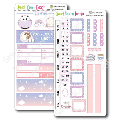 Kawaii Hobonichi Weeks Stickers - Reading Daydream